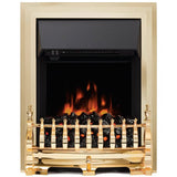 FLARE 16" Camberley Inset Electric Fire In Brass Finish