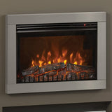FLARE Adali 26″ Wall Mounted Inset Electric Fire In Brushed Steel Finish