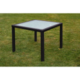 Table From VidaXL Black Poly Rattan 5 Piece Outdoor Dining Set With Square Table | SKU: 43130 | Barcode: 8718475506935