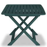 Chair From VidaXL Plastic 3 Piece Folding Bistro Set In Green Colour | SKU: 43582 | UPC: 8718475570523