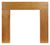 Ekofires 7080 Oak Wooden Fireplace Surround 46 Inch