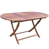 Table From VidaXL 7 Piece Solid Acacia Wood Outdoor Dining Set | SKU: 41748 | UPC: 8718475961918