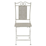 Chair From VidaXL Grey Steel 3 Piece Bistro Set | SKU: 43153 | UPC: 8718475507161