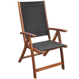 Chair From VidaXL 7 Piece Solid Acacia Wood Outdoor Dining Set | SKU: 41748 | UPC: 8718475961918