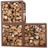 RedFire Hodr Rust Steel Firewood Storage Rack | SKU: 420303 | UPC: 8718801857441