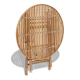 Folded Table From VidaXL Bamboo 5 Piece Folding Outdoor Dining Set | SKU: 41497 | UPC: 8718475909149 | Weight: 15.2kg