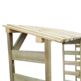 Roof Of  VidaXL Double Firewood Storage Shed 300x44x176cm - Impregnated Pinewood | SKU: 42957 | UPC: 8718475505457