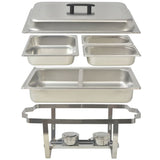 VidaXL Stainless Steel 4 Piece Chafing Dish Set | SKU: 50530 | UPC: 8718475508779 | Weight: 21.2kg