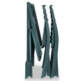 Close-Up Of A Foldable VidaXL Plastic 3 Piece Folding Bistro Set In Green Colour | SKU: 43582 | UPC: 8718475570523