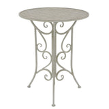 Table From VidaXL Grey Steel 3 Piece Bistro Set | SKU: 43153 | UPC: 8718475507161