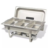 VidaXL Stainless Steel 3 Piece Chafing Dish Set | SKU: 50529 | UPC: 8718475508762 | Weight: 15.9kg