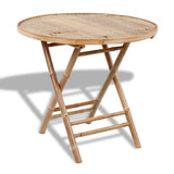 Table From VidaXL Bamboo 5 Piece Folding Outdoor Dining Set | SKU: 41497 | UPC: 8718475909149 | Weight: 15.2kg