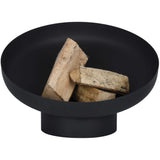 Esschert Design Black Steel Sloping Fire Bowl With Logs | SKU: 422496 | UPC: 8714982142727