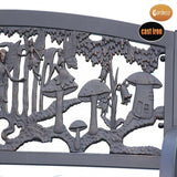 Gardeco Steel Framed Cast Iron Bench With Fairies | SKU: BENCH-FAIRIES | Barcode: 5031599046648