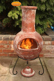 Gardeco Large Colima Mexican Chiminea In Red | SKU: C21C.02 | Barcode: 5031599033587