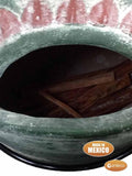 Gardeco Large Plumas Mexican Chiminea In Green | SKU: C21PL.03 | Barcode: 5031599030975