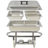 VidaXL Stainless Steel 2 Piece Chafing Dish Set | SKU: 50528 | UPC: 8718475508755 | Weight: 9.5kg