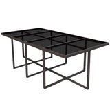 Table From VidaXL Brown Poly Rattan 13 Piece Outdoor Dining Set With Cushions | SKU: 42603 | UPC: 8718475502081