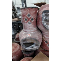 Gardeco Medium Cuarteles Mexican Chiminea In Red | SKU: C5CUA.02-MED | Barcode: 5031599051000