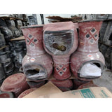 Many Gardeco Medium Cuarteles Mexican Chimineas In Red | SKU: C5CUA.02-MED | Barcode: 5031599051000