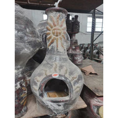 Gardeco Extra Large Fuego Mexican Chiminea In Brown | SKU: C5FUE.04 | Barcode: 5031599051079