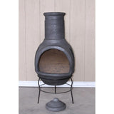 Gardeco Extra Large Tosca Mexican Chiminea In Dark Grey | SKU: C5TOS.46 | Barcode: 5031599050768