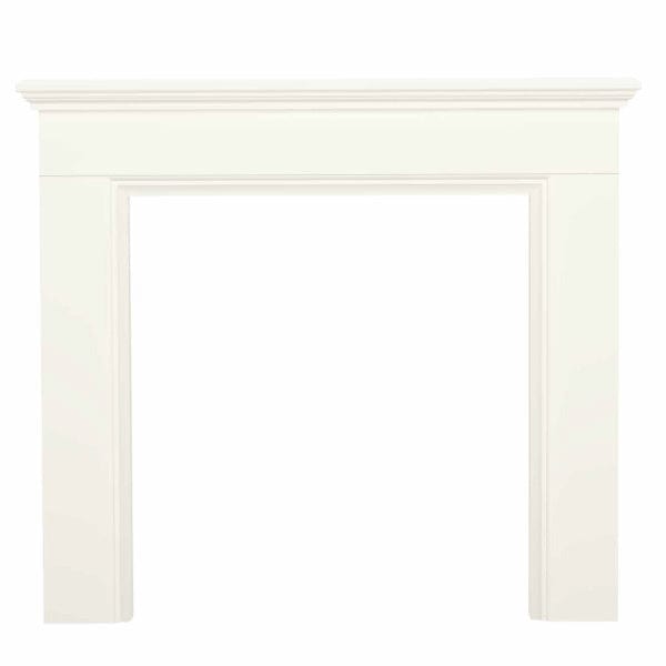 FLARE Westerdale 48" Timber Fireplace Surround In Soft White