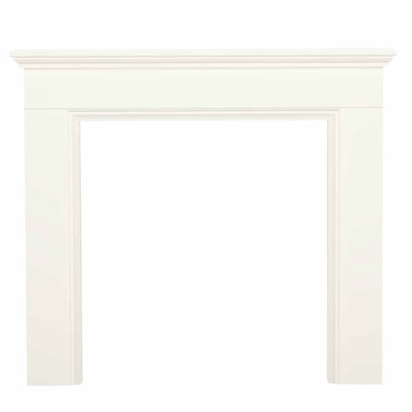FLARE Westerdale 48" Timber Fireplace Surround In Soft White