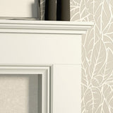 FLARE Westerdale 48" Timber Fireplace Surround In Soft White