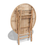 Folded Table From VidaXL Bamboo 5 Piece Folding Outdoor Dining Set | SKU: 41497 | UPC: 8718475909149 | Weight: 15.2kg